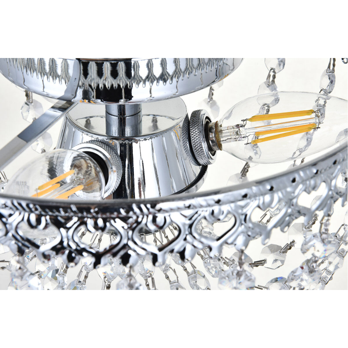 Kylie 3 Light 10 inch Chrome Flush Mount Ceiling Light