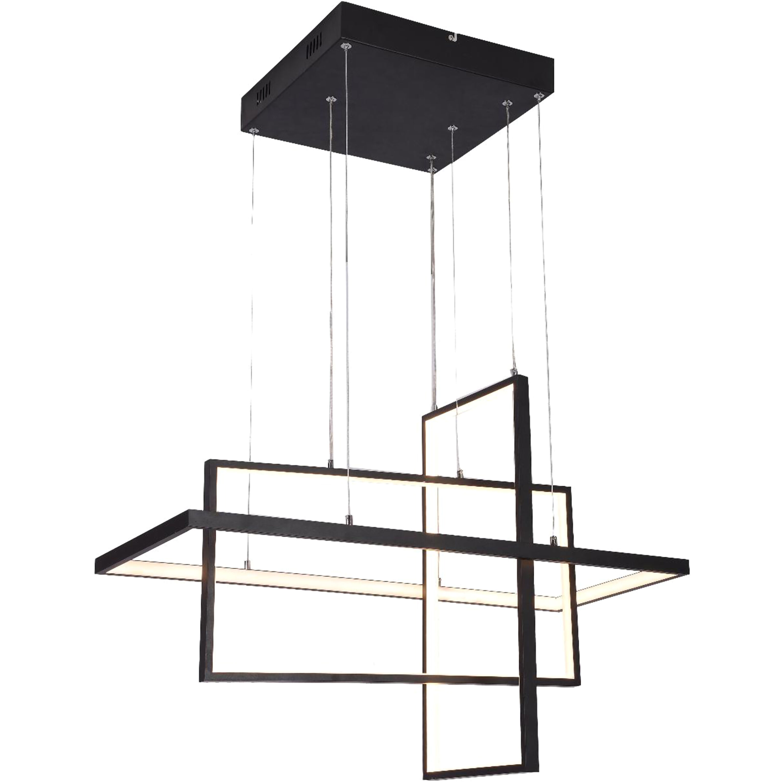 Canada LED 11.8 inch Matte Black Chandelier Ceiling Light