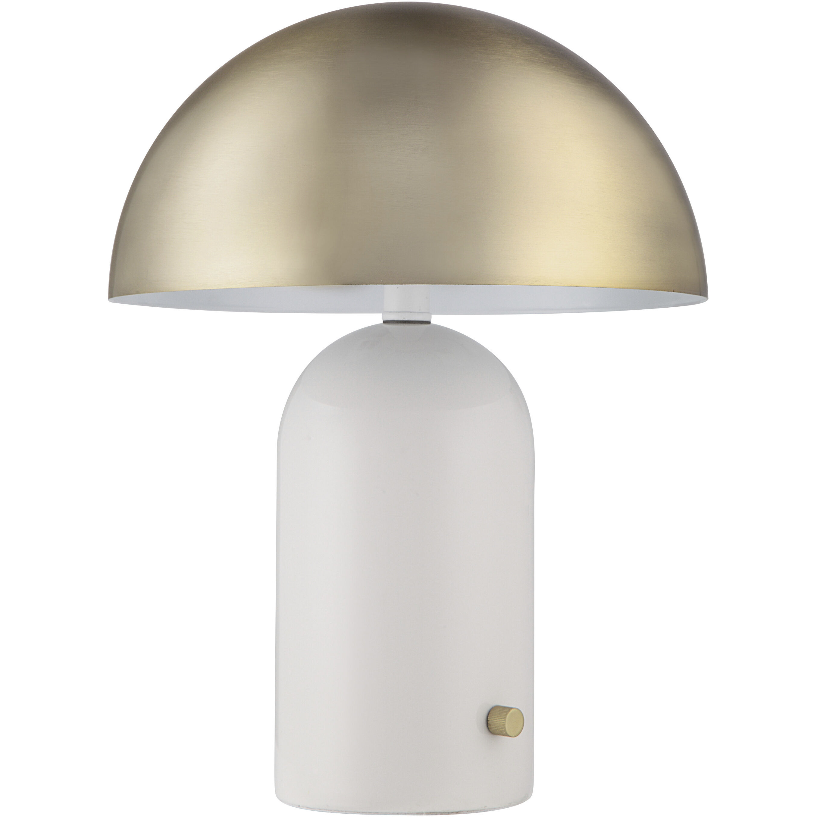 Solero 16 inch 60 watt Glossy Off-White Table Lamp Portable Light