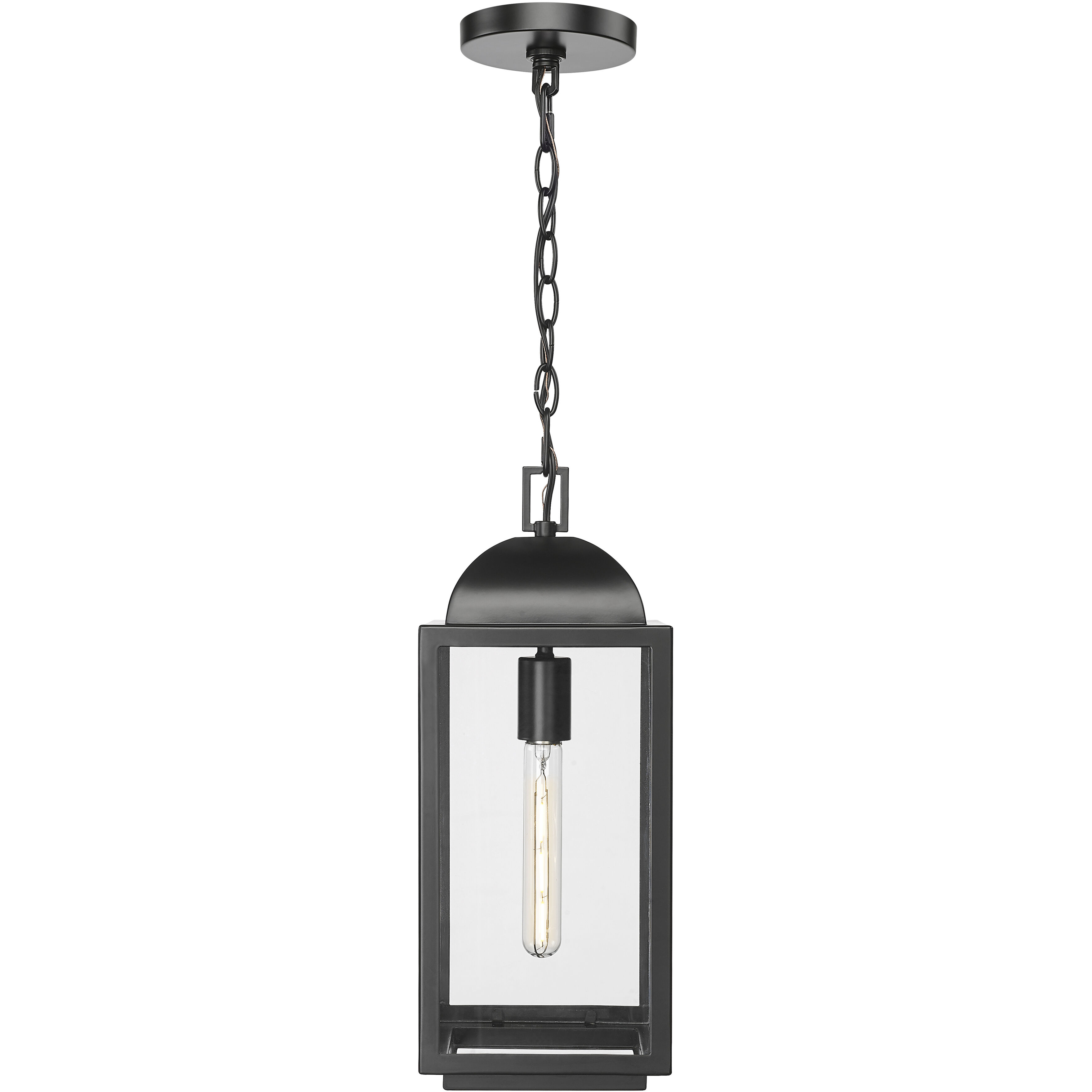 Beaufort 1 Light 7 inch Powder Coated Black Outdoor Hanging Lantern