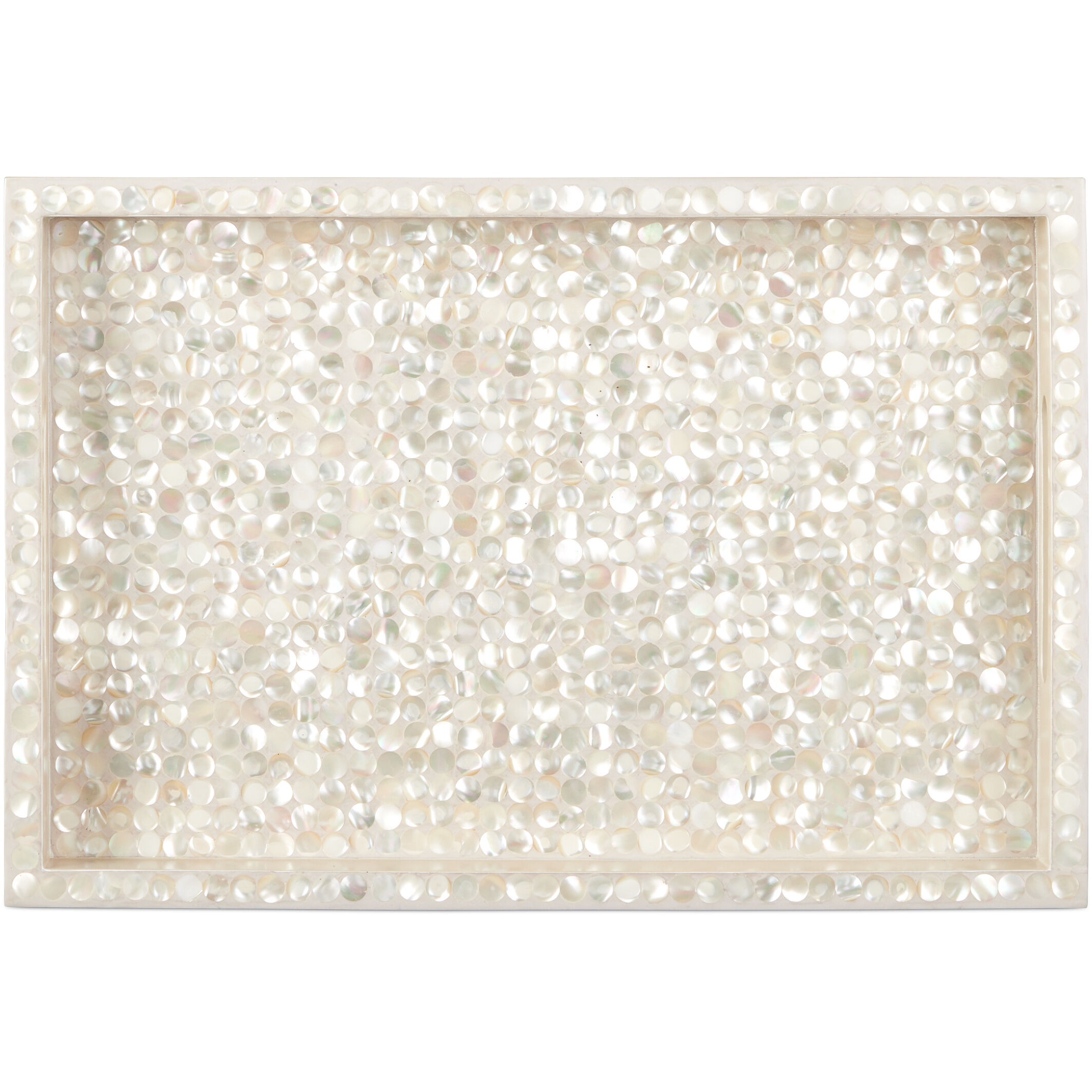 Gerri Dot Natural Trays, Set of 2