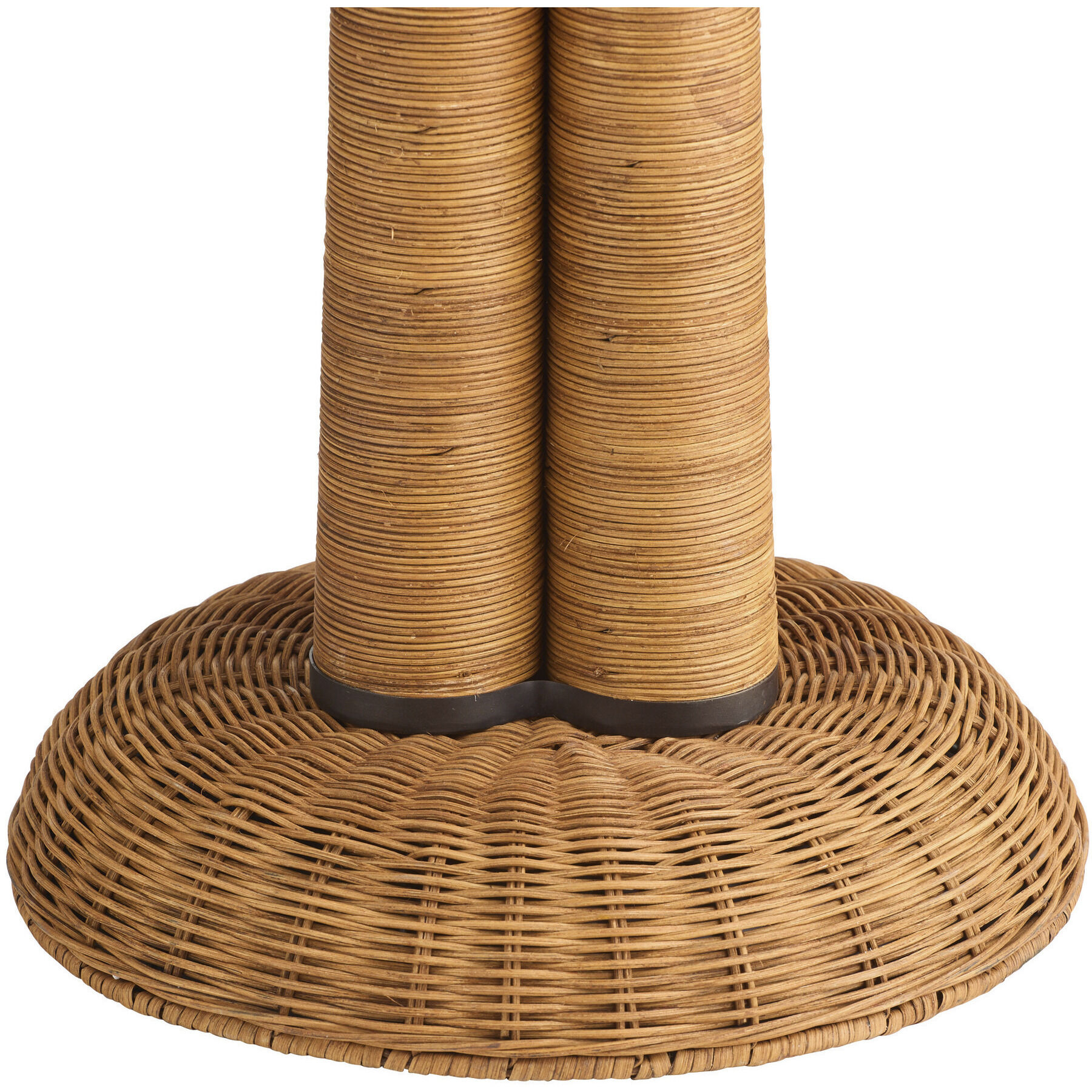 Italia 69.5 inch 100.00 watt Natural Rattan and English Bronze Floor Lamp Portable Light