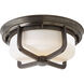 Thomas O'Brien Milton 2 Light 14.5 inch Bronze Flush Mount Ceiling Light, Large