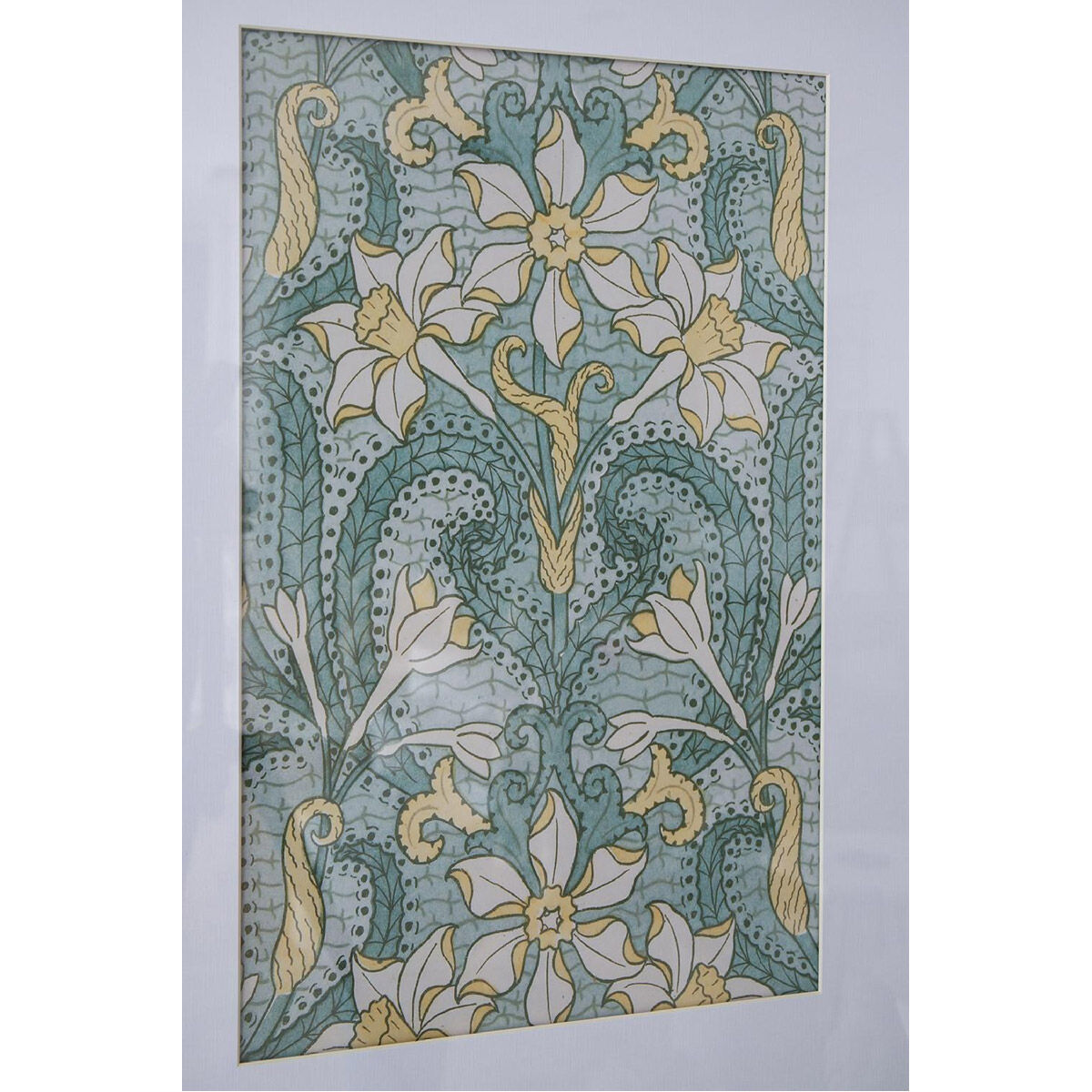 Smithsonian Gold and Yellow and Turquoise Wall Art, Floral