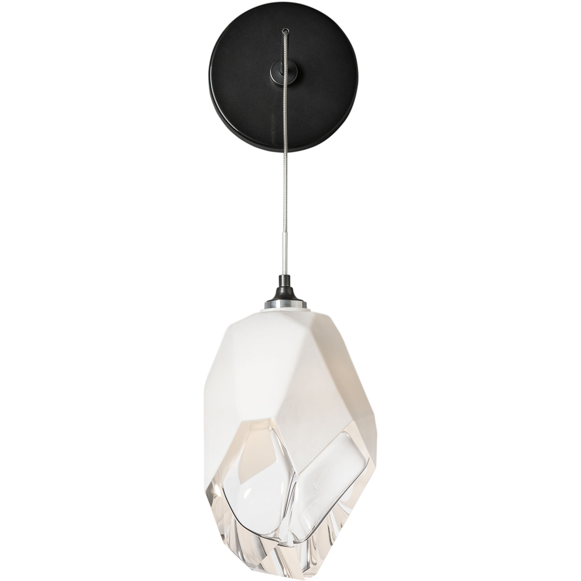 Chrysalis 1 Light 6.1 inch Ink Sconce Wall Light in White Crystal, Large