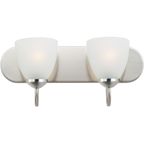 Axis 2 Light 18 inch Satin Nickel Bath Vanity Wall Light