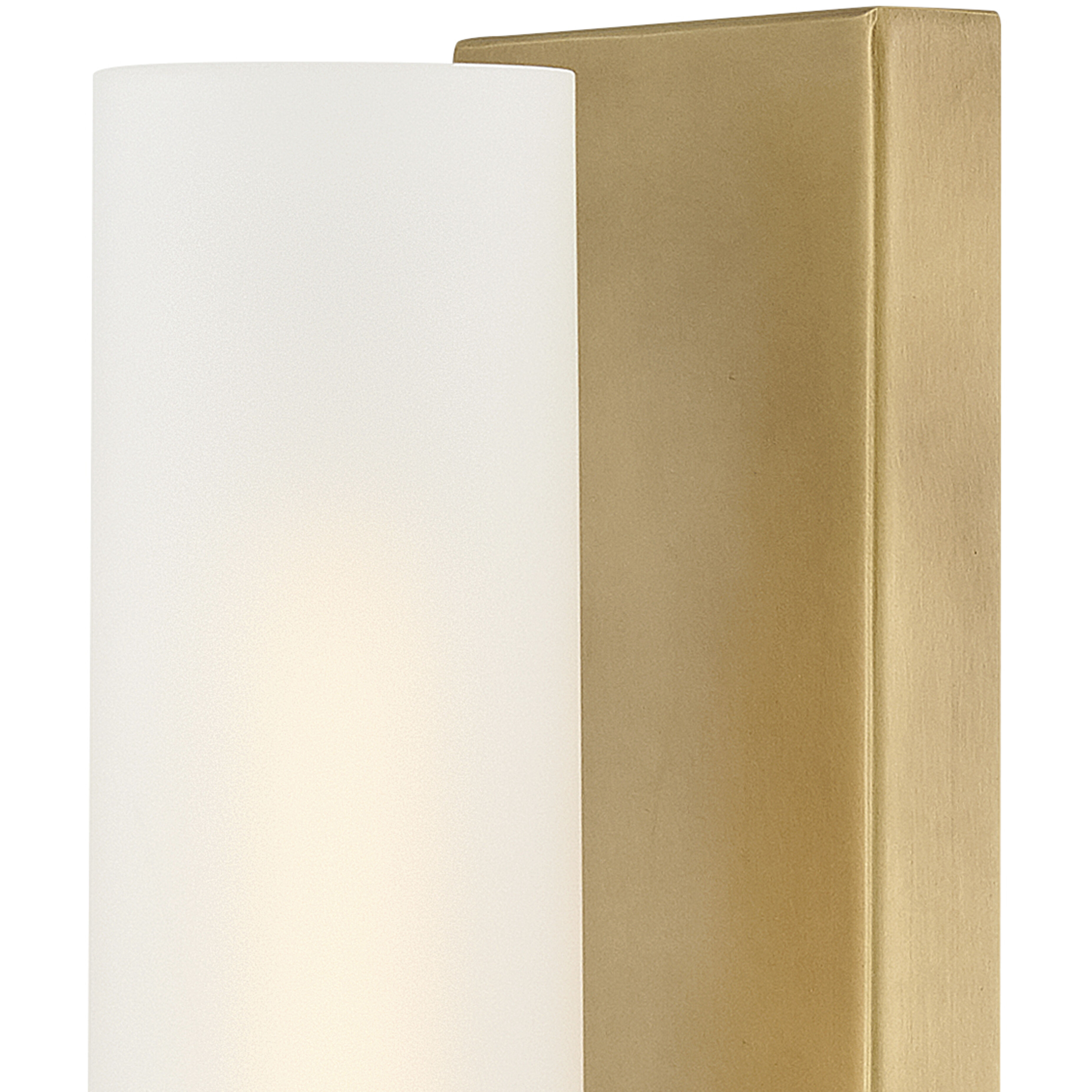 Ryden 1 Light 4.5 inch Heritage Brass Sconce Wall Light in Etched White