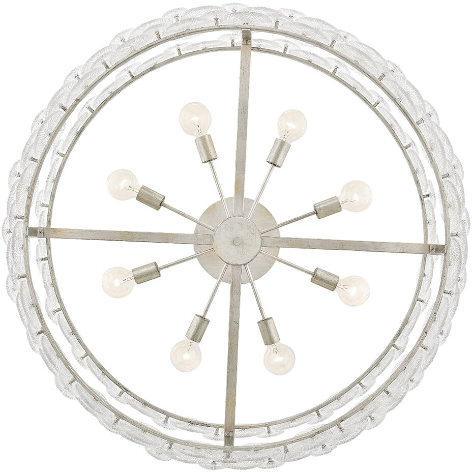 Rene 8 Light 45 inch Glacial Chandelier Ceiling Light