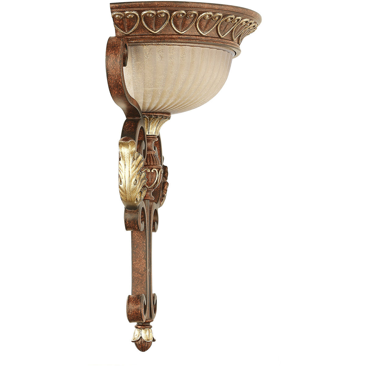 Villa Verona 1 Light 14 inch Verona Bronze with Aged Gold Leaf Accents Wall Sconce Wall Light