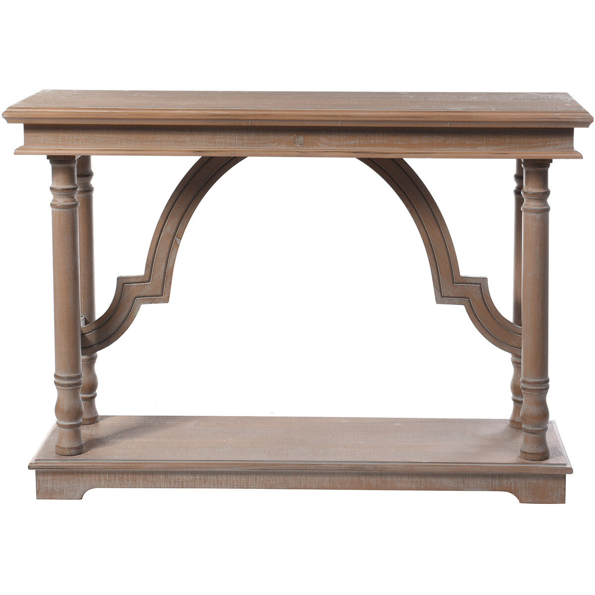 Hairpin 47 X 15 inch Brown and Whitewash Console Table