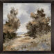 Pathway to Tranquil Shore Blue and Beige and Brown and Gray Canvas