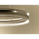 Larousse LED Champagne Bronze Chandelier Ceiling Light