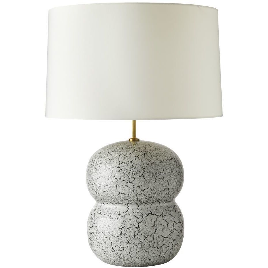 Egret 150 watt Platinum Crackle Table Lamp Portable Light