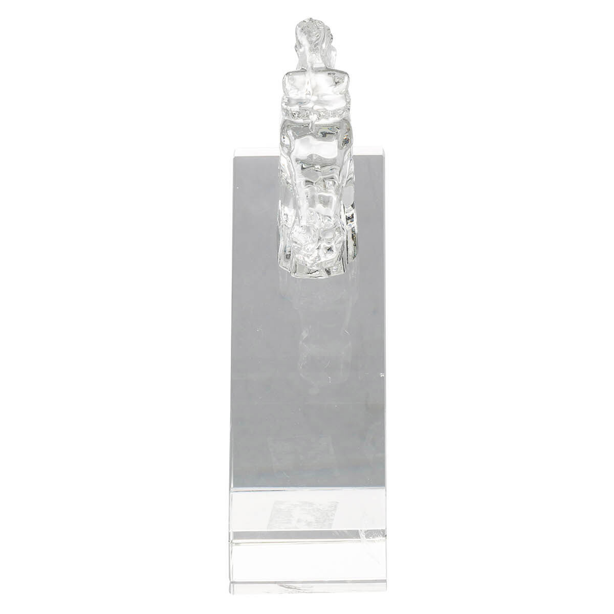 Glass 4.5 inch Clear Bookends