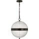 Alexa Hampton Lucinda 3 Light 15 inch Aged Iron Pendant Ceiling Light