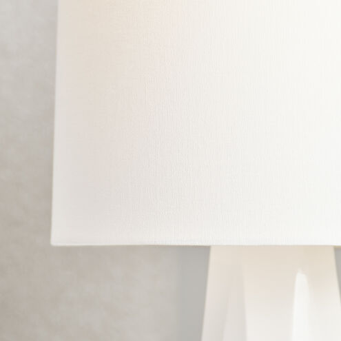 Drew & Jonathan Moresby 23.13 inch 9.00 watt Gloss White Table Lamp Portable Light