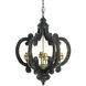 Anita 6 Light 18 inch Antique Black Chandelier Ceiling Light