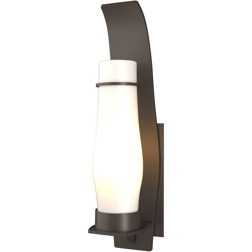 Sea Coast 1 Light 24.2 inch Coastal Dark Smoke Outdoor Sconce in Opal, Large