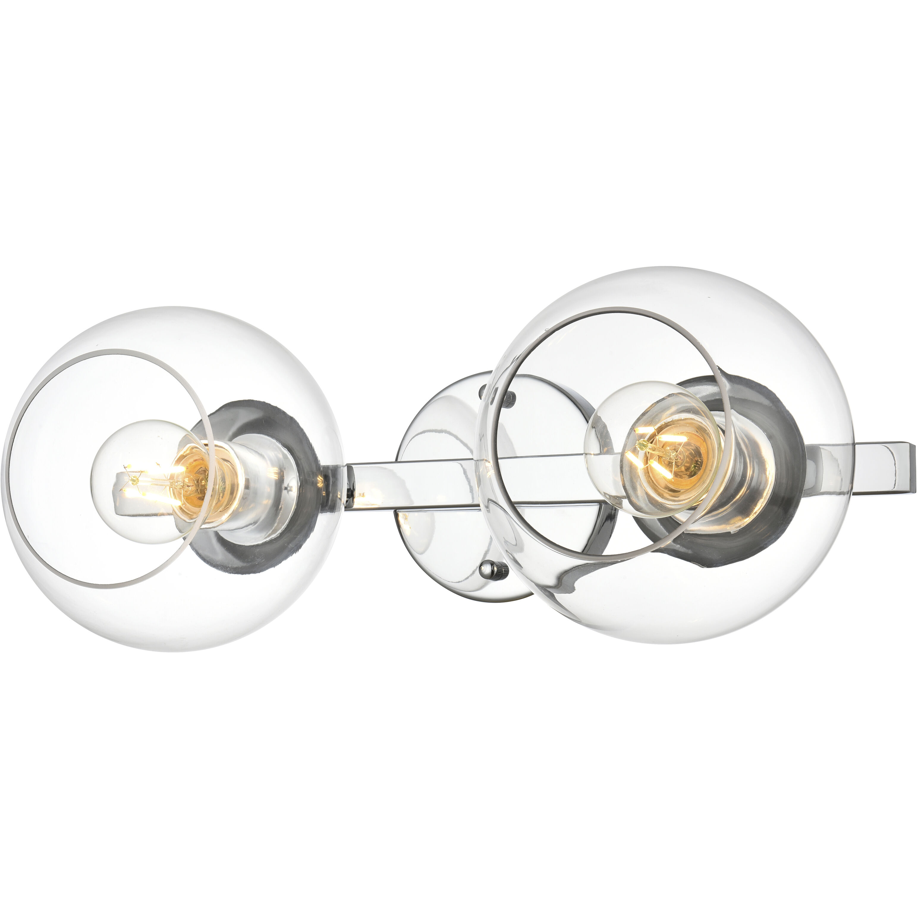 Rogelio 2 Light 17 inch Chrome Bath Sconce Wall Light