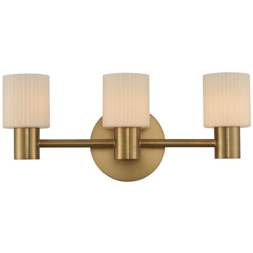 Harlowe LED 19 inch Winter Brass Vanity Light Wall Light