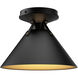 Alora Mood Archer 1 Light 9.5 inch Matte Black Flush Mount Ceiling Light