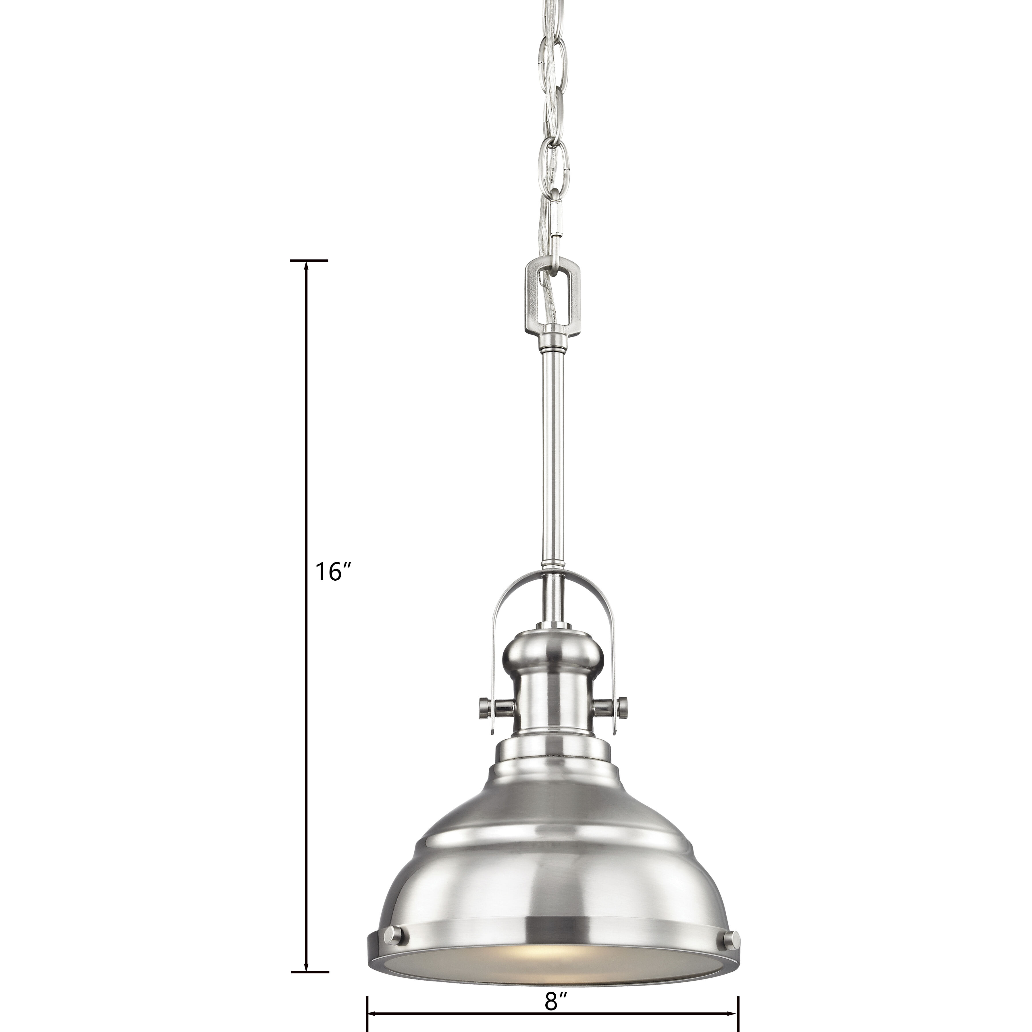 Blakesley 1 Light 8 inch Brushed Nickel Pendant Ceiling Light