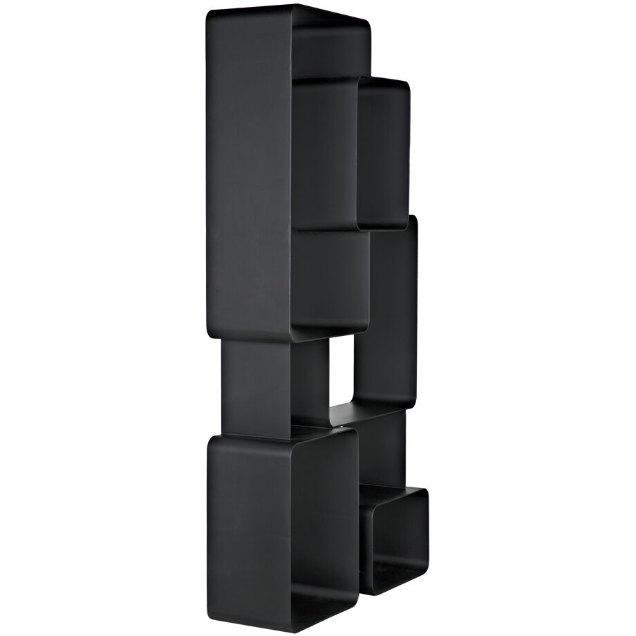 Larra Matte Black Bookcase