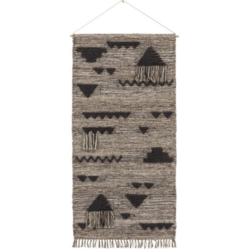 Asher Black Wall Hanging, Rectangle