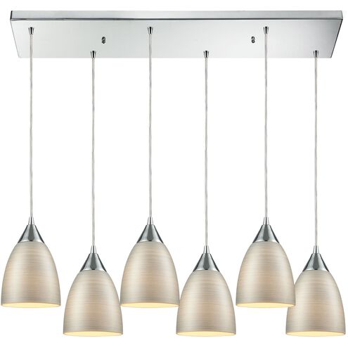 Merida 6 Light 30 inch Polished Chrome Mini Pendant Ceiling Light