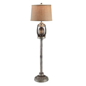 Oil Lantern 62 inch 150 watt Antique Lantern Floor Lamp Portable Light, with Nightlight