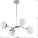 Haas 4 Light 16.5 inch Brushed Nickel Chandelier Ceiling Light, Design Series