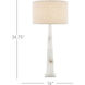 Alabastro 34.75 inch 150 watt Natural Table Lamp Portable Light