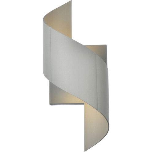 Raine 13 inch Silver Outdoor Wall Light