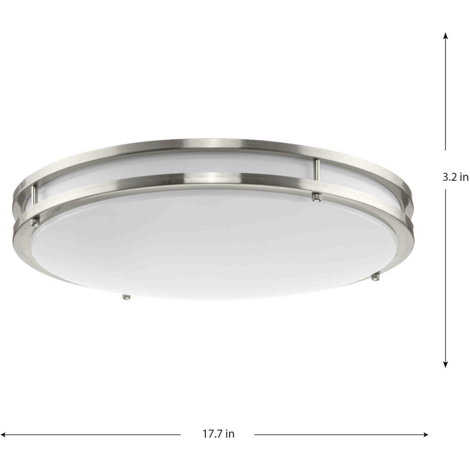 Abide LED LED 17.7 inch Brushed Nickel Flush Mount Ceiling Light, Large, Progress LED