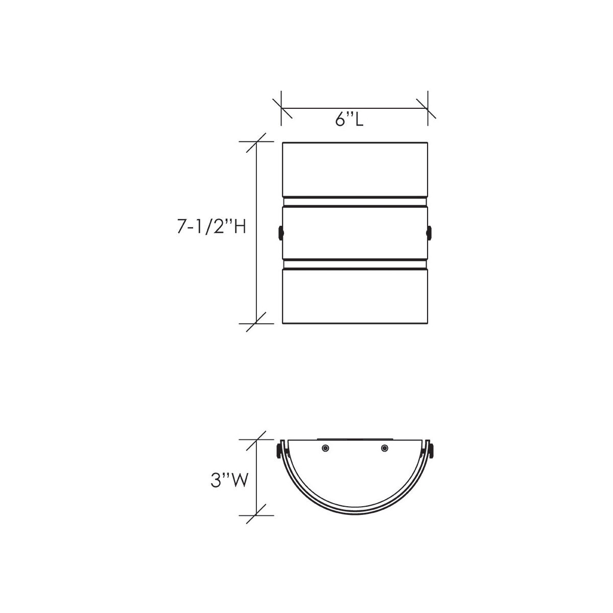 Envisage VII LED 6 inch White ADA Wall Sconce Wall Light