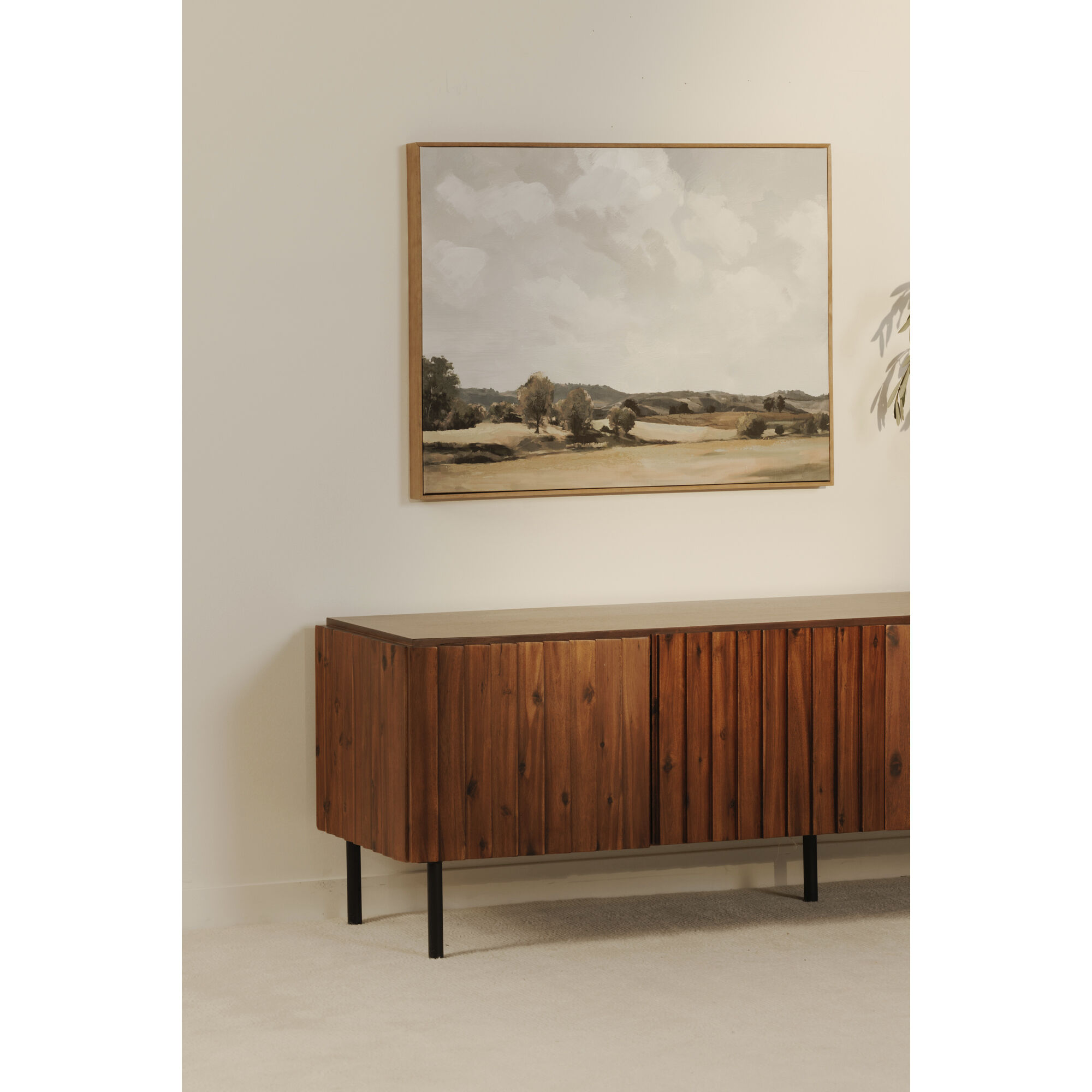 Lincoln 74 inch Brown Media Cabinet