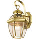 Monterey 1 Light 12.5 inch Polished Brass Outdoor Wall Lantern