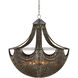 Eduardo 6 Light 30.25 inch Brass Chandelier Ceiling Light