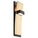 Dario 2 Light 4.25 inch Black/Aged Brass Sconce Wall Light