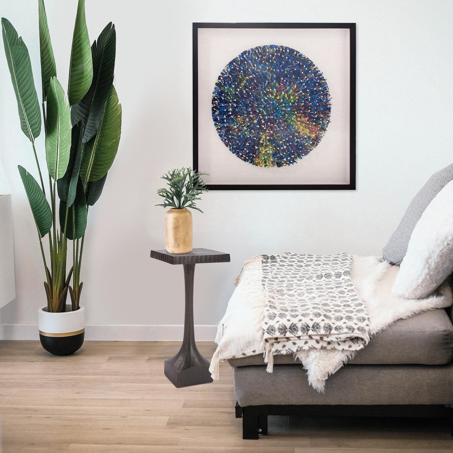 Toy Soldier Blue/Natural Recycled Wall Art