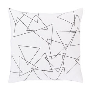 Graphic Punch 18 X 18 inch White/Black Pillow Kit, Square