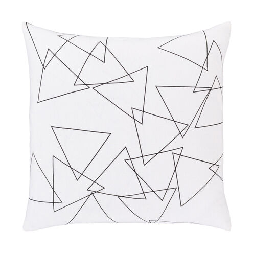 Graphic Punch 18 X 18 inch White/Black Pillow Kit, Square