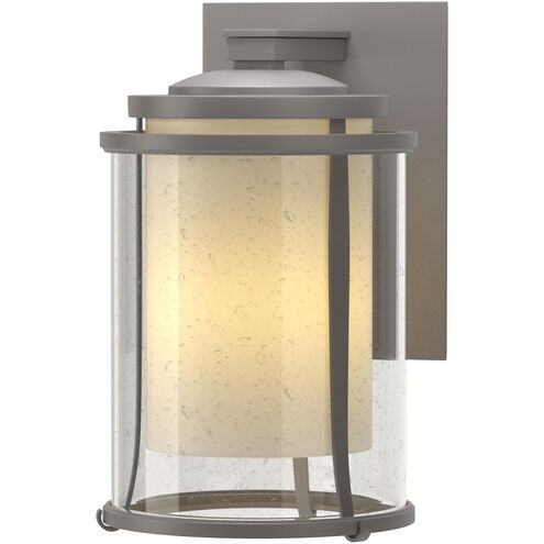 Meridian 1 Light 15.7 inch Coastal Burnished Steel Outdoor Sconce, Large