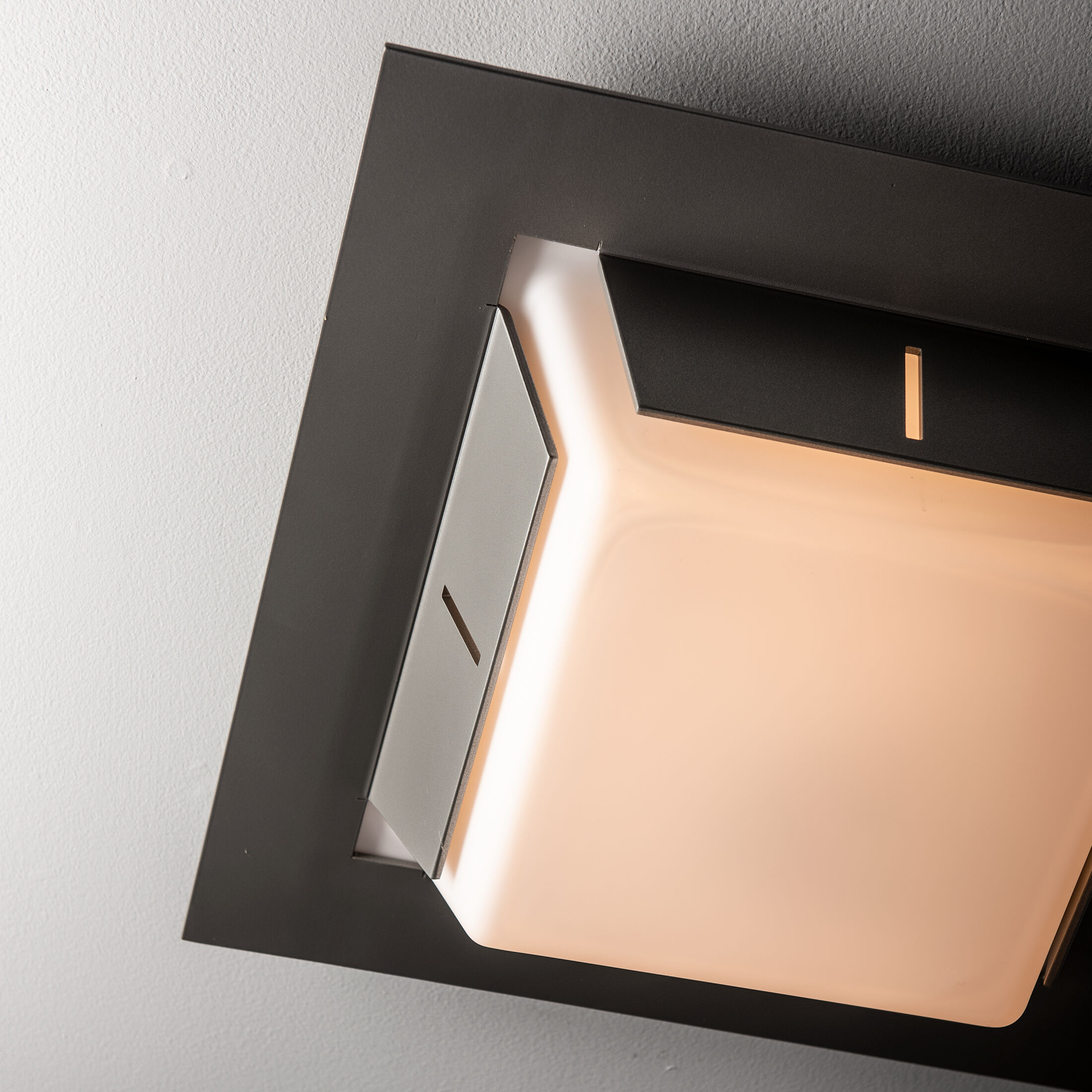 Linea LED 16 inch Coastal Burnished Steel Outdoor Flush Mount