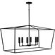 Thea 6 Light 42 inch Matte Black Island Ceiling Light