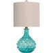 Signature 20.3 inch 60 watt Blue Table Lamp Portable Light