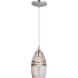 Milano LED 4.75 inch Satin Nickel Mini Pendant Ceiling Light