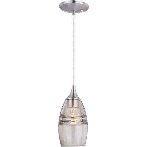 Milano LED 4.75 inch Satin Nickel Mini Pendant Ceiling Light