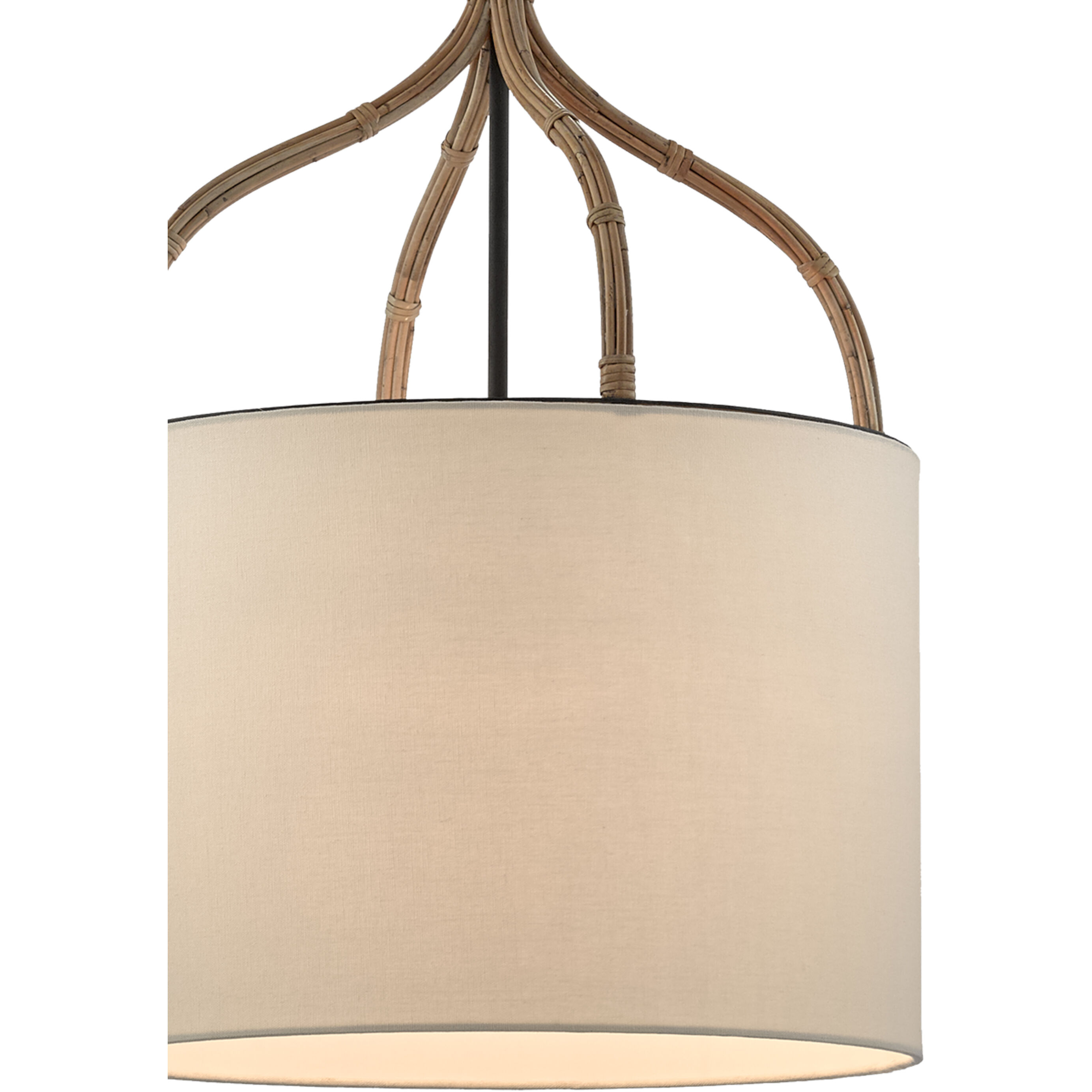 Dunning 1 Light 15.5 inch Blacksmith/Natural Pendant Ceiling Light