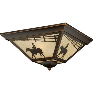 Trail LED 14 inch Burnished Bronze Outdoor Ceiling